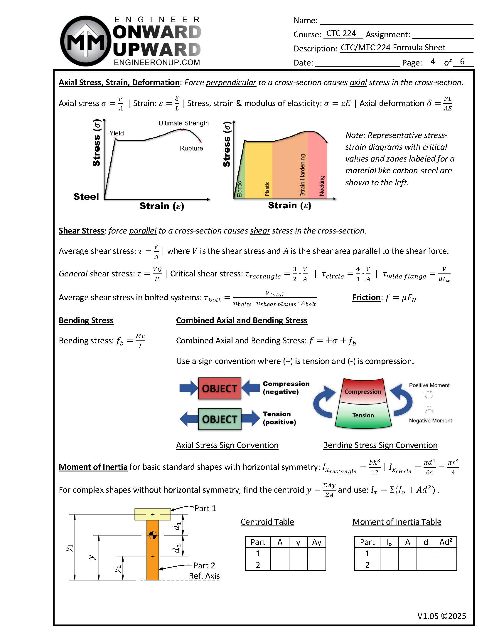 Formula Sheet Page 4